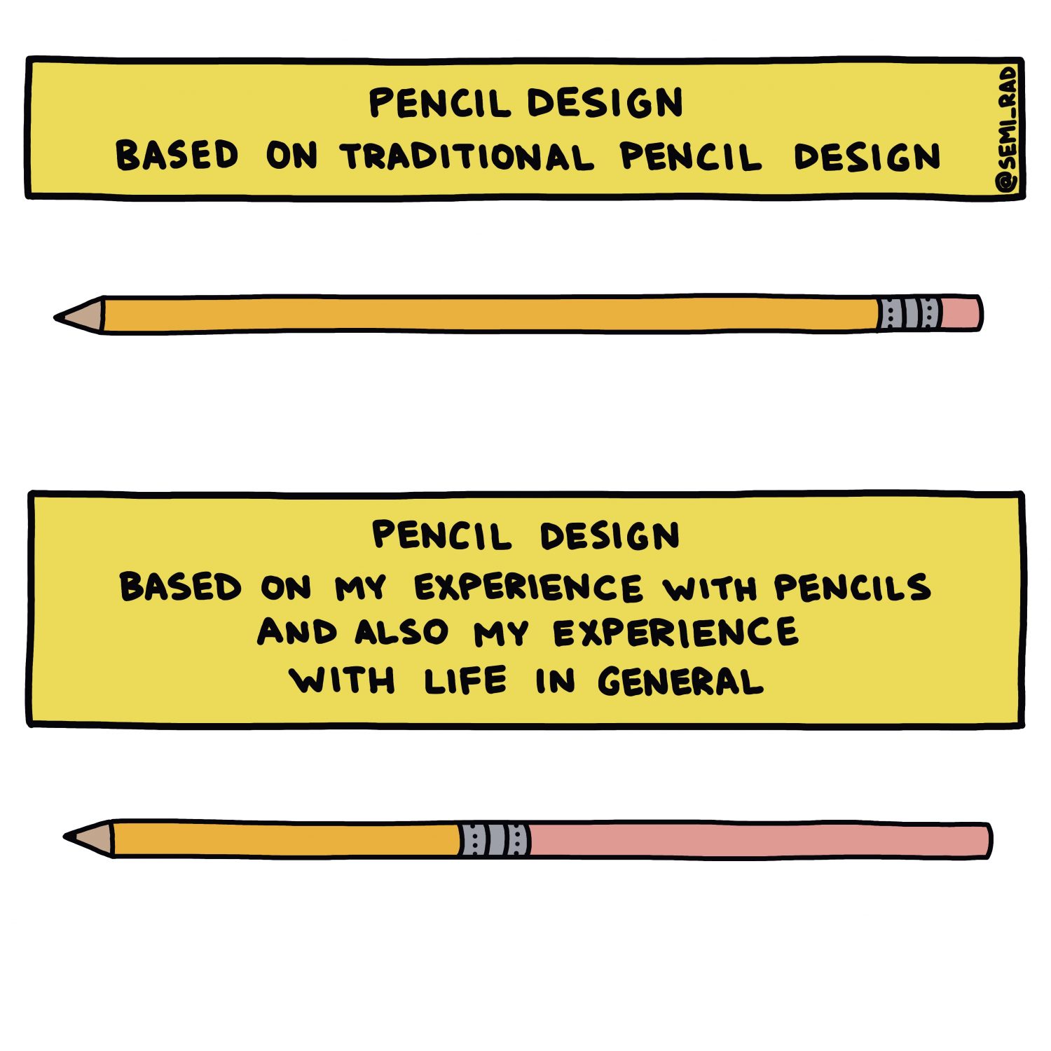 semi-rad chart pencil designs