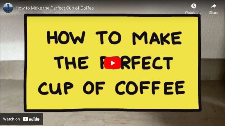 Screen capture from How To Make The Perfect Cup Of Coffee