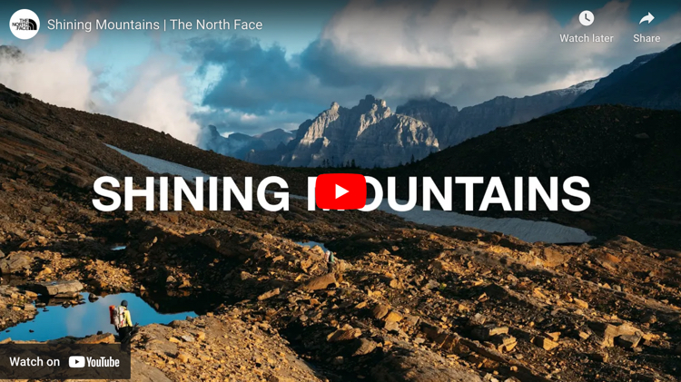 screen capture from Shining Mountains | The North Face