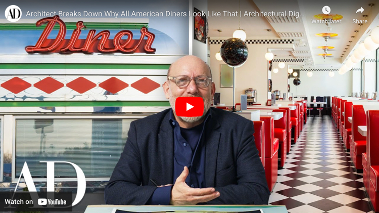 screen capture from Architect Breaks Down Why All American Diners Look Like That