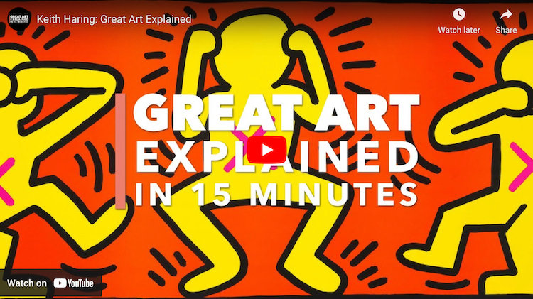 screen capture from Keith Haring Great Art Explained