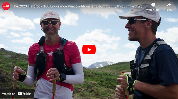 screen capture from The 2023 Hardrock 100 Endurance Run- traditions and community through wild & tough conditions.