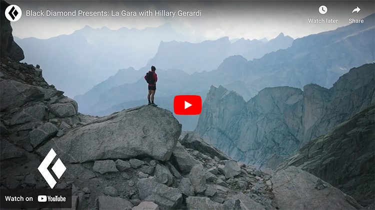 screen capture from Black Diamond Presents La Gara with Hillary Gerardi