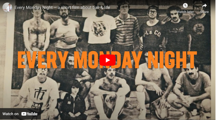 screen capture from Every Monday Night - a short film about ball and life