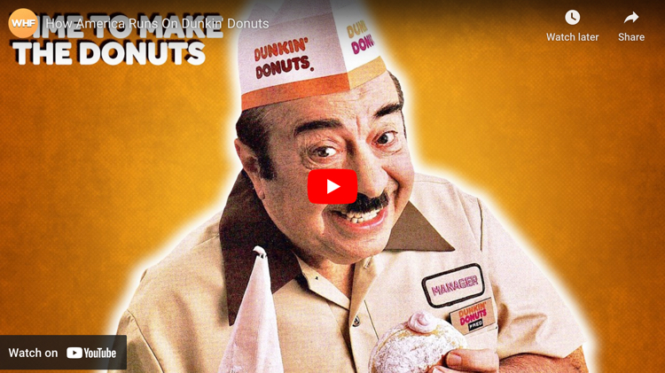 screen capture from How America Runs On Dunkin' Donuts