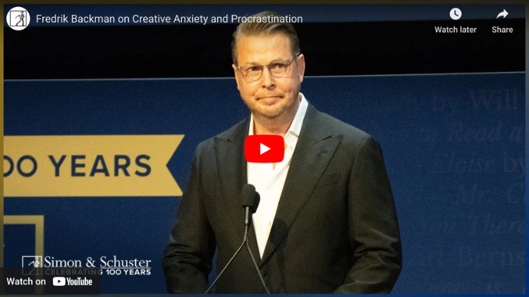 thumbnail from Fredrik Backman on Creative Anxiety and Procrastination