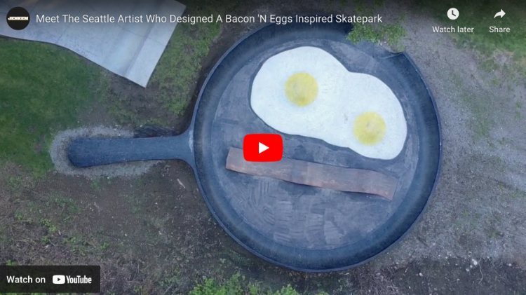 thumbnail from Meet The Seattle Artist Who Designed A Bacon 'N Eggs Inspired Skatepark