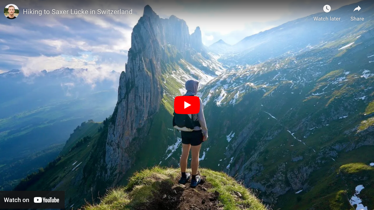 thumbnail from Hiking to Saxer Lucke in Switzerland