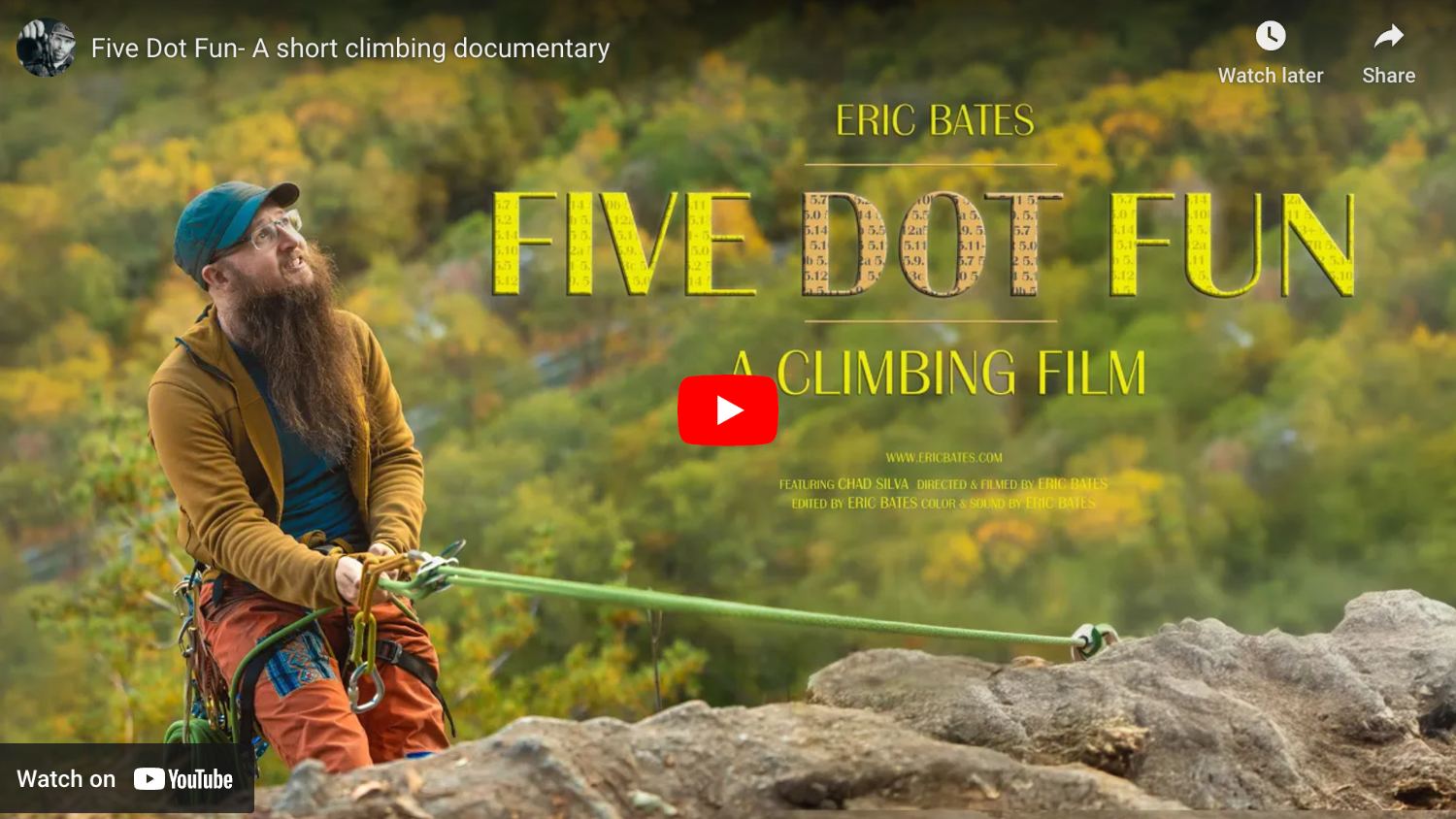 thumbnail from Five Dot Fun- a short climbing documentary