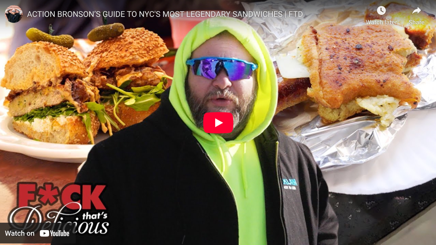 thumbnail from ACTION BRONSON’S GUIDE TO NYC'S MOST LEGENDARY SANDWICHES | FTD