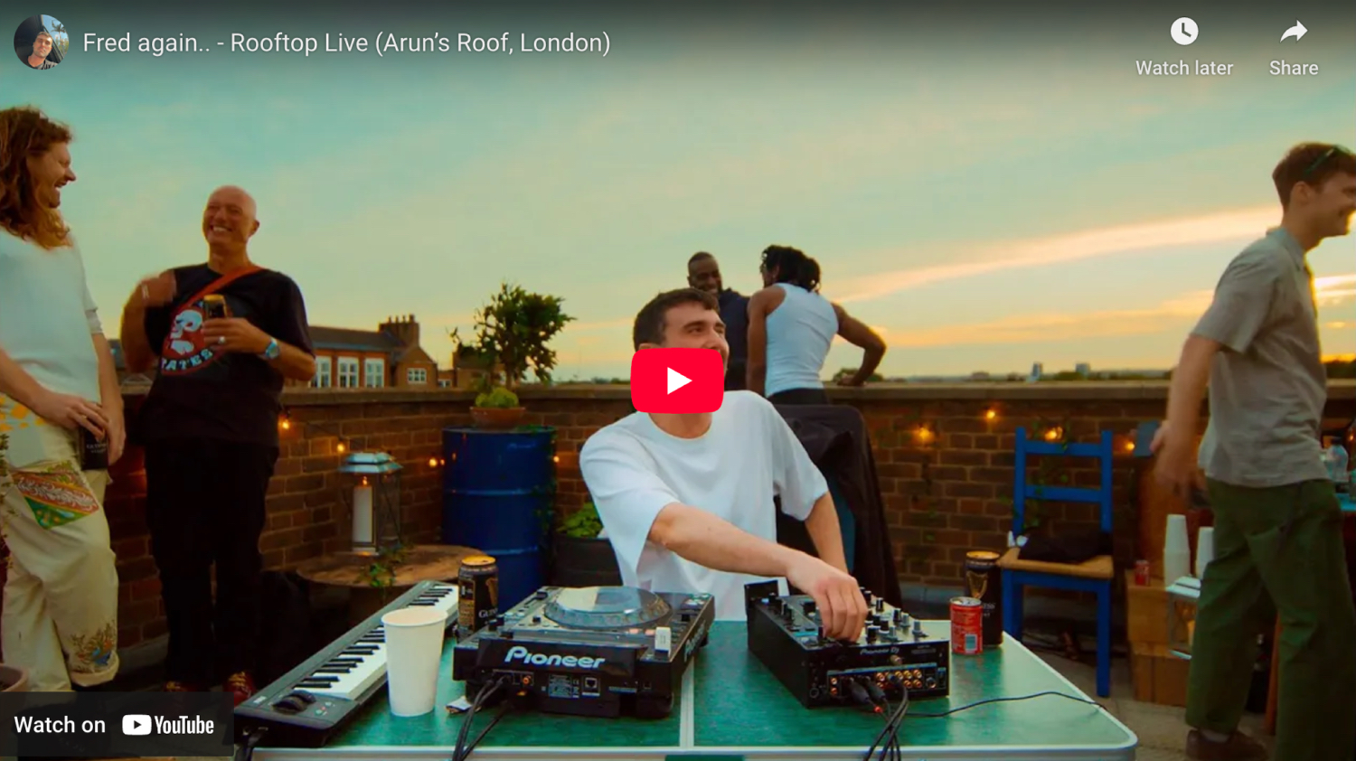 thumbnail from Fred again.. - Rooftop Live (Arun’s Roof, London)