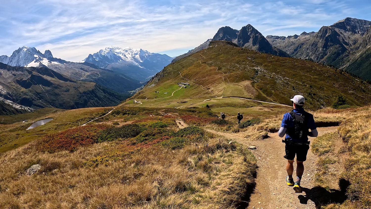 brendan descends to chalets de balme