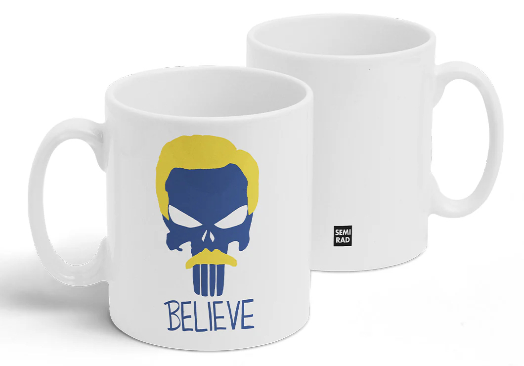 ted lasso punisher mug