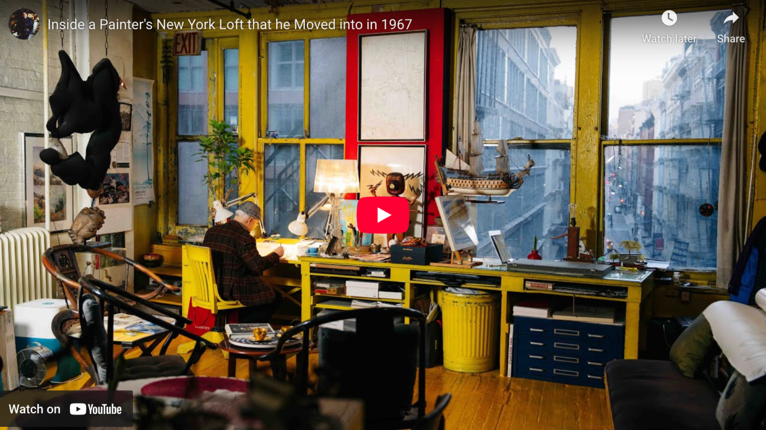 thumbnail from Inside a Painter's New York Loft that he Moved into in 1967