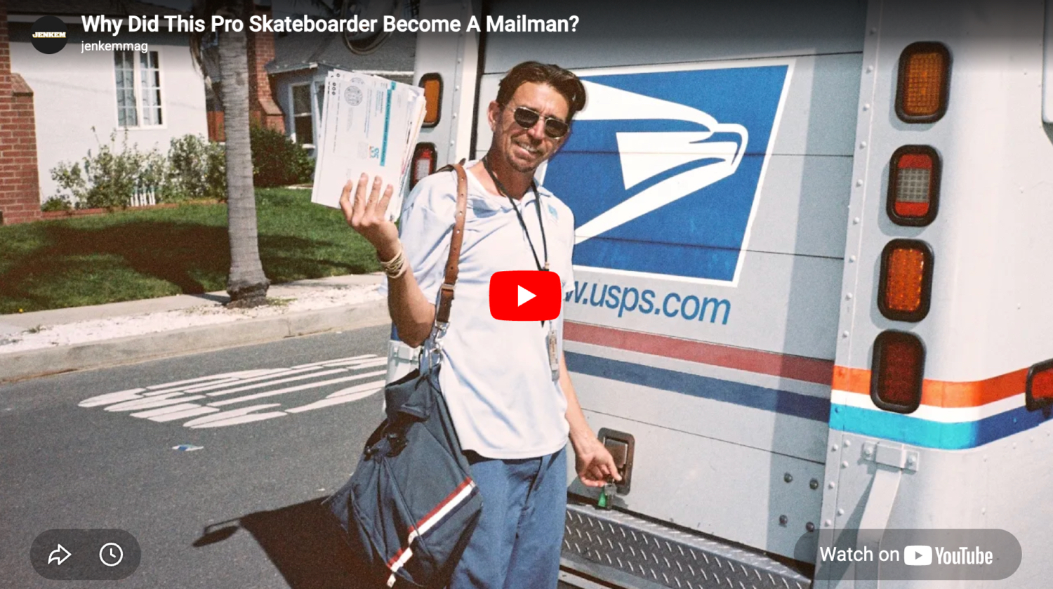 thumbnail from Why Did This Pro Skateboarder Become A Mailman