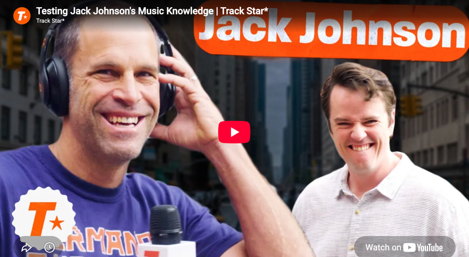 thumbnail from Testing Jack Johnson's Musical Knowledge | Track Star