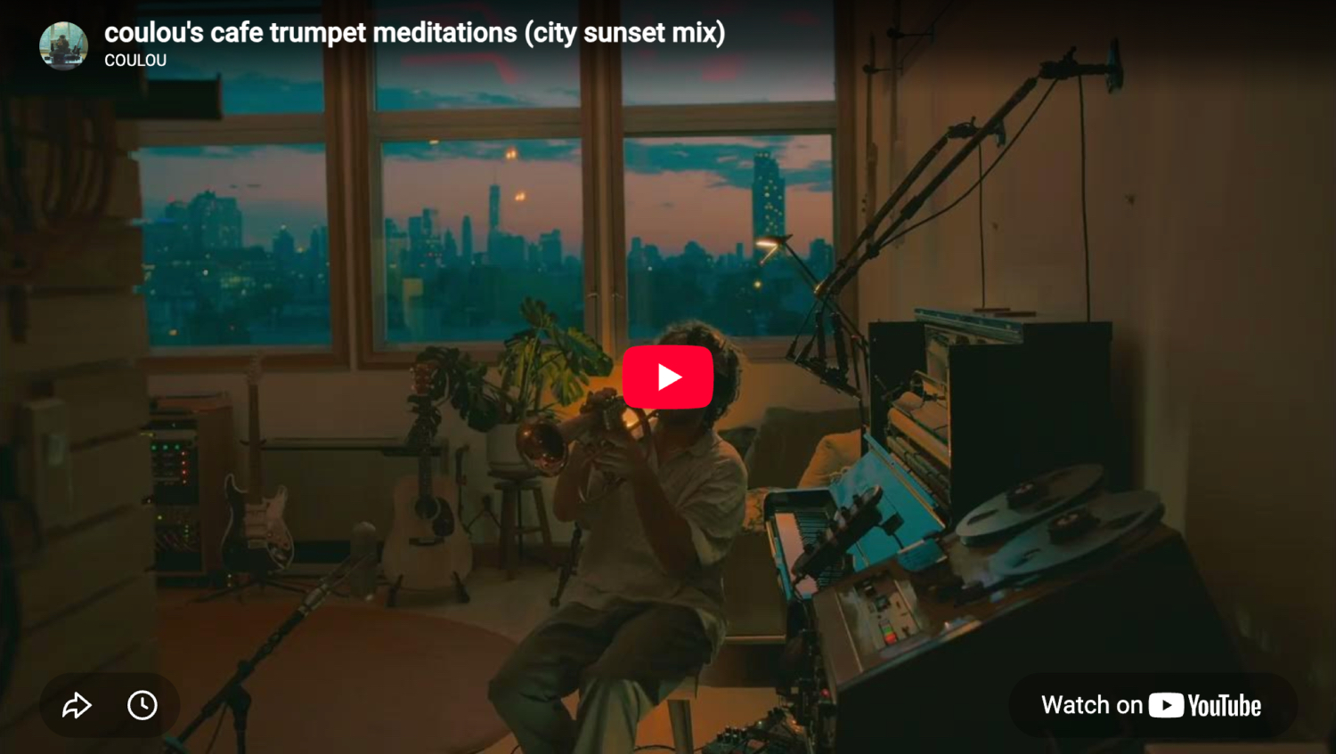 thumbnail from coulou's cafe trumpet meditations (city sunset mix)